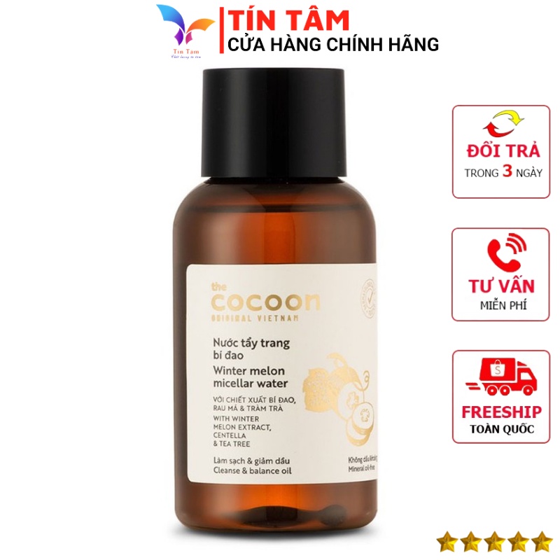 Nước tẩy trang bí đao cocoon 140ml