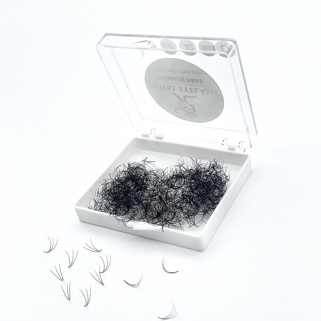 Mi Fans Sẵn 3D ROYAL EYELASH Lông Chồn Cao Cấp / 500 - 1000 fans / C,CC,D / 0.07