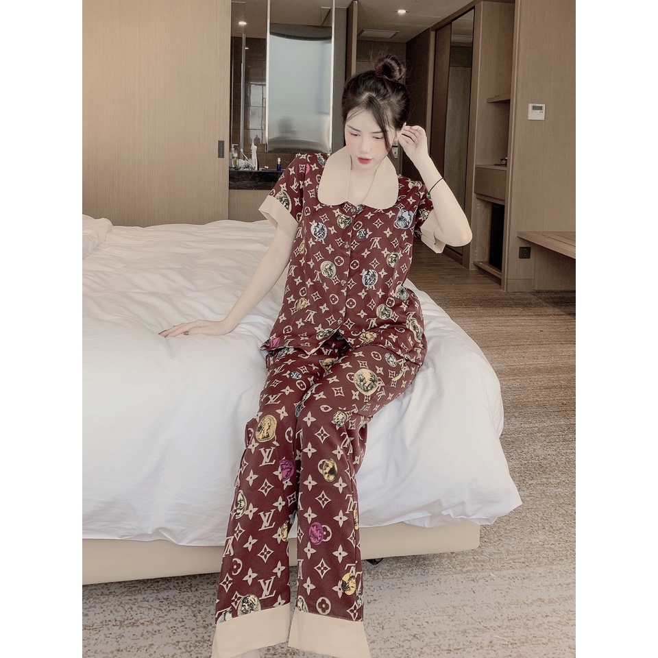 Đồ bộ pijama tay ngắn lụa mềm mịn mát , pijama nữ giá rẻ tận xưởng , đồ bộ mặc nhà thoải mái , free ship
