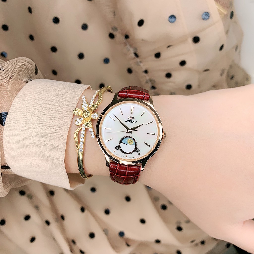 Đồng Hồ Nữ ORIENT Sun and Moon Classic RA-KB0002A10B Chính Hãng Tặng Dây Da Cao Cấp
