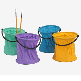 Xô đựng nước gấp gọn, pha màu vẽ, đựng nước rửa cọ vẽ