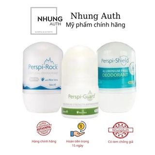 Lăn khử mùi Perspi Guard - Perspi Rock - Perspi Shield không gây ố vàng cho nam và nữ
