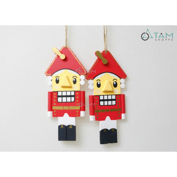 Mô hình Nutcracker chú lính chì đỏ móc treo X-PKTBIG-04 TTTM