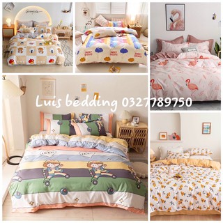 [Mã INCU1708 hoàn 15K xu đơn 50K] Bộ chăn ga gối cotton poly mẫu đáng yêu,Luis bedding chăn ga gối hàn quốc