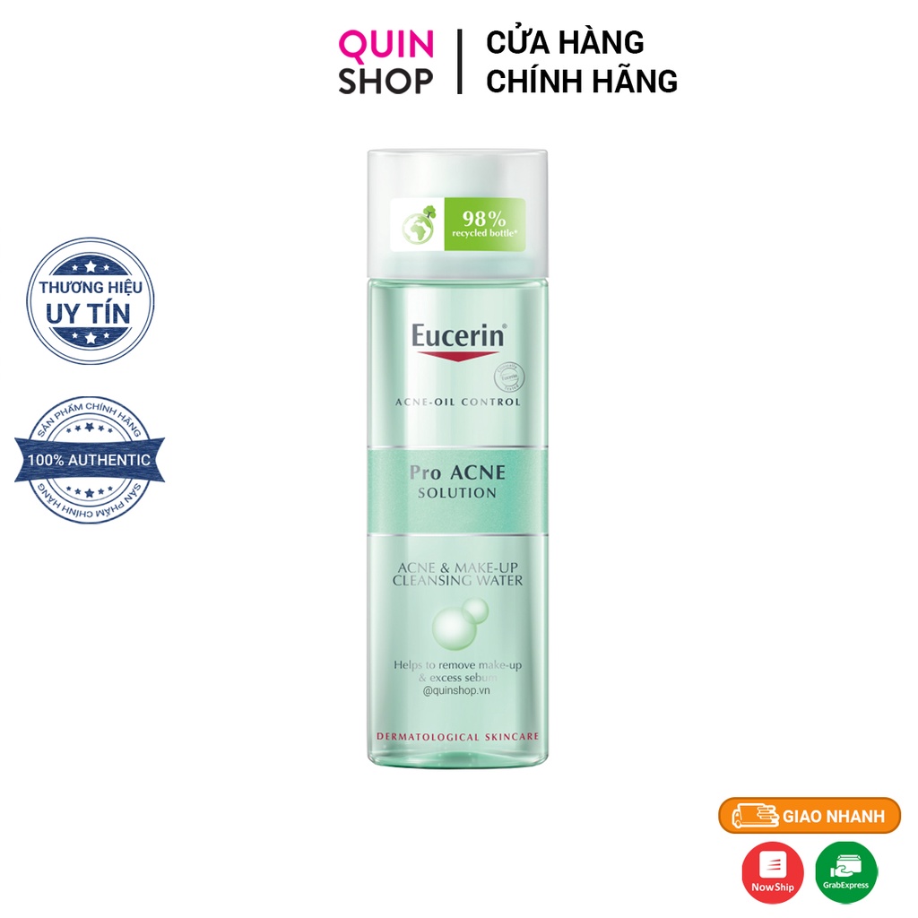 Nước Tẩy Trang Cho Da Dầu Mụn Eucerin Acne &amp; Make Up Cleansing Water