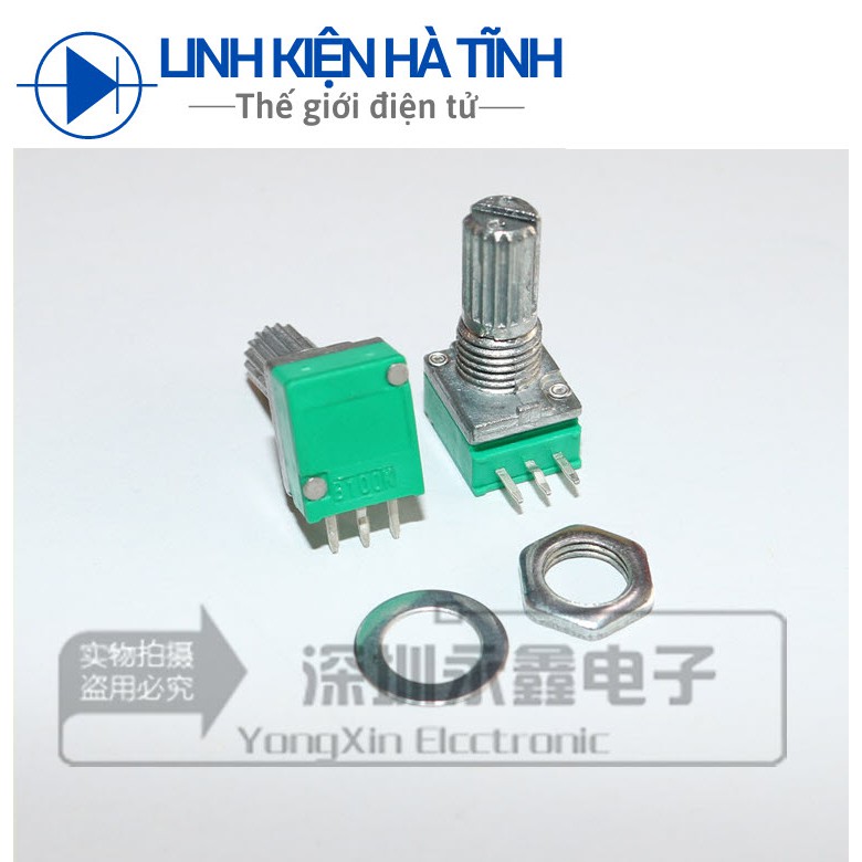 Chiết áp RK097N đơn/đôi 10K / 20K / 50K / 100K chiều dài 15MM