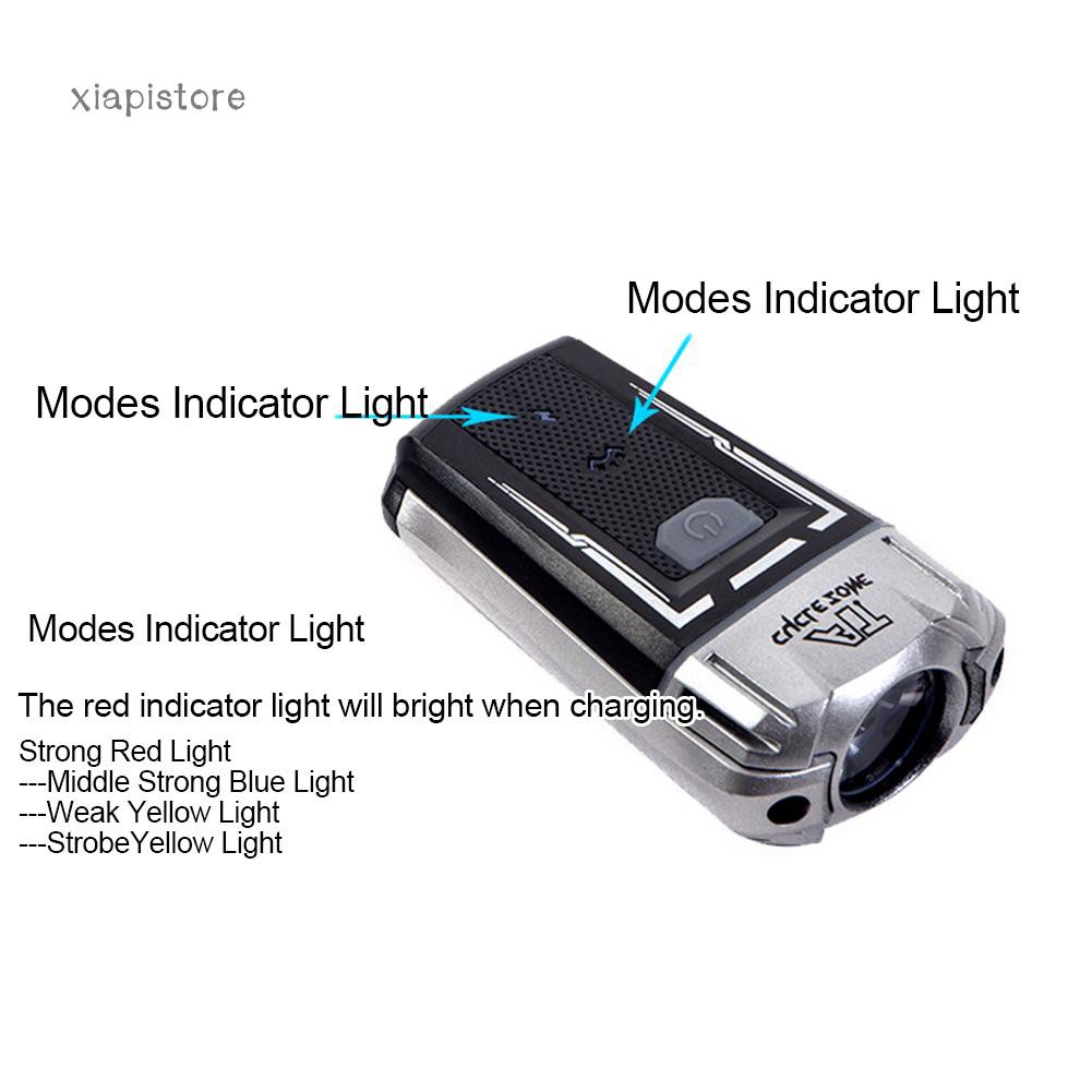 Đèn Pin Led Phía Trước Xe Đạp Sạc Usb
