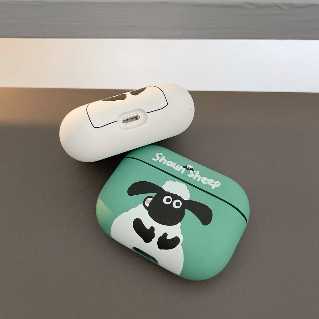 Vỏ Bảo Vệ Hộp Sạc Tai Nghe AirPods3 AirPods3 Pro 2Gen Họa Tiết Chú Cừu Shaun Dễ Thương Ốp