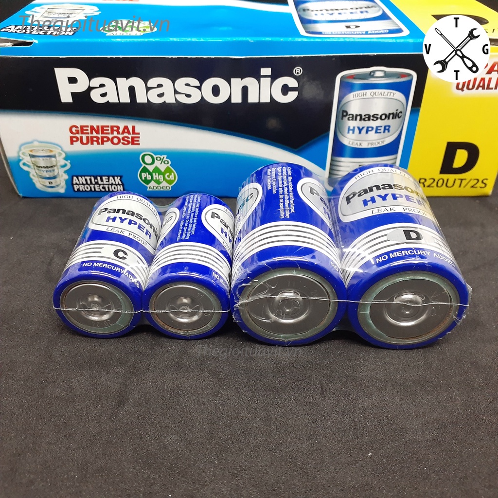 Pin trung C, pin đại D HYPER Panasonic chính hãng