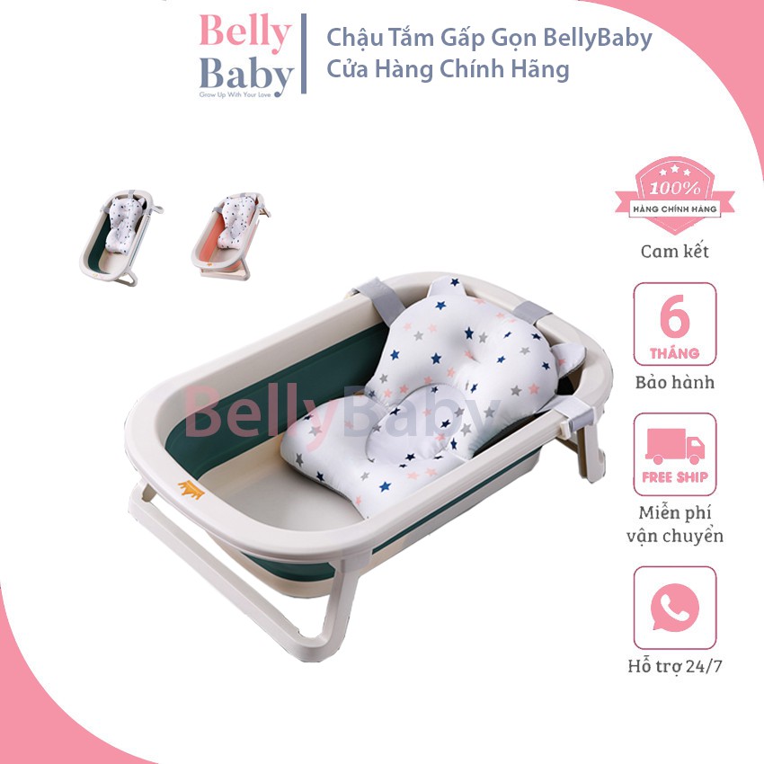 { FREESHIP } Chậu Tắm Gấp Gọn BellyBaby - Thông Minh - Tiện Lợi - Size Lớn Cho Bé ( HÀNG CAO CẤP ) - BellyBaby