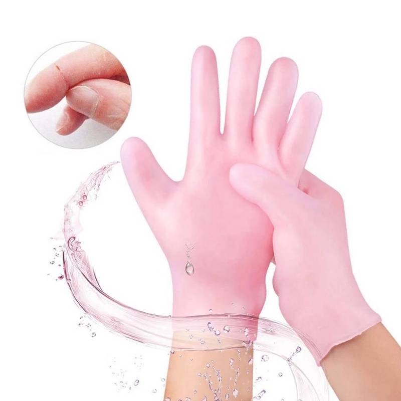 Đôi găng tay gel silicone giúp dưỡng ẩm làm trắng tẩy tế bào chết có thể tái sử dụng