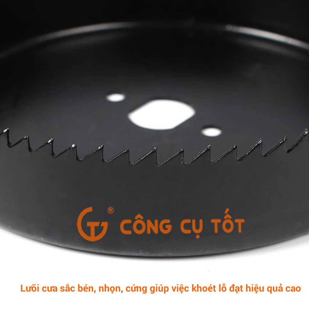 BỘ KHOÉT LỖ GỖ Và THẠCH CAO 11 chi tiết M42 Ø19MM - Ø64MM