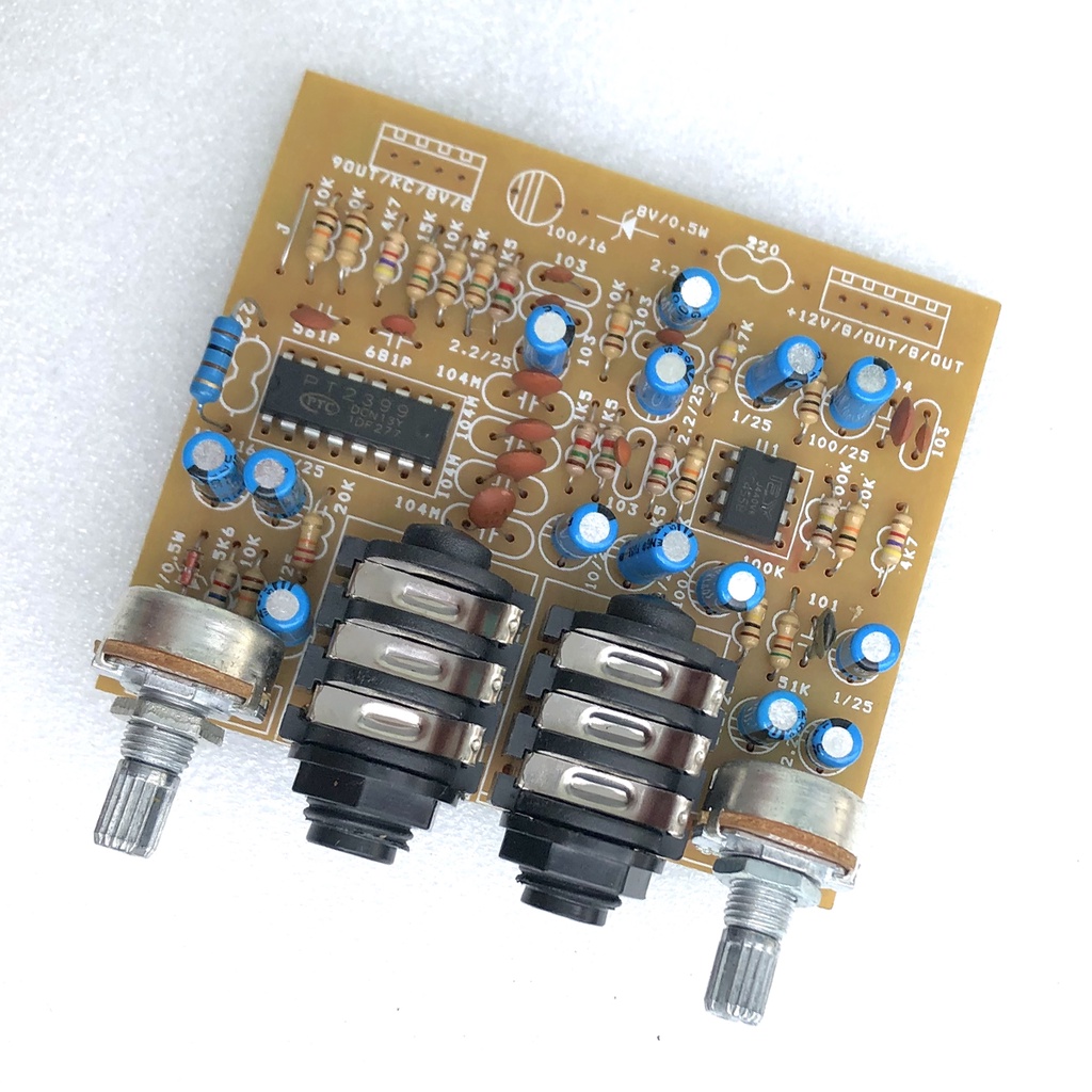 Mạch Khuyếch đại Micro và Vang Echo PT2399 nguồn 12V  chuyên dùng cho âm thanh Karaoke