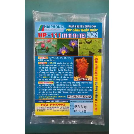Phân HP111 chuyên dùng cho cây cảnh ngập nước HP 111 gói 24 viên