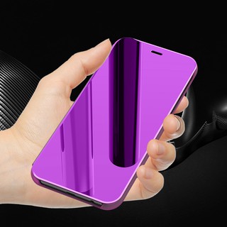 Ốp điện thoại nắp gập tráng gương cao cấp cho Samsung Galaxy A6