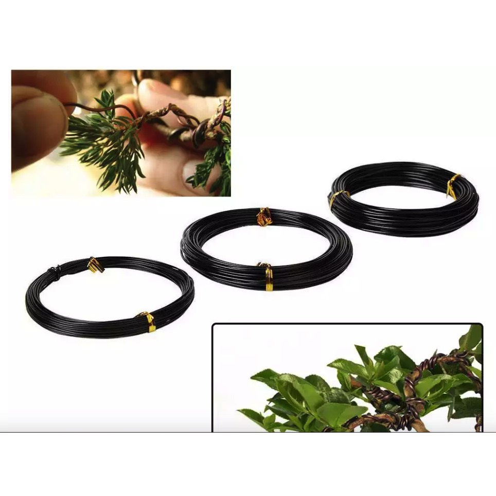 Dây Nhôm Đen Uốn Cây Cảnh, Cây Bonsai  , Dây Mềm, Dẻo Dễ Dàng Uốn Nắn, Chất Lượng Cao