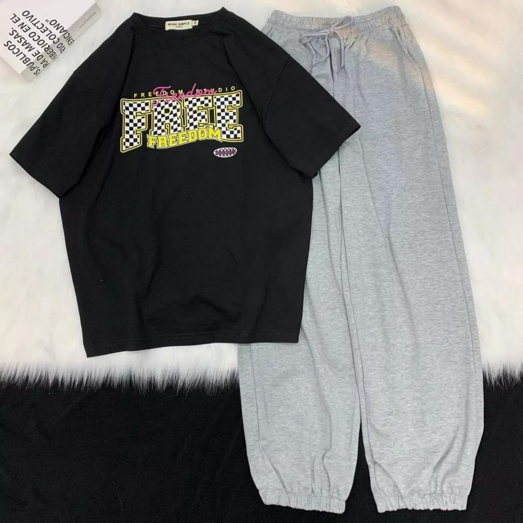 Quần Jogger Simple Bo Gấu Ống Rộng Thể Thao Form Rộng Ulzzang Unisex