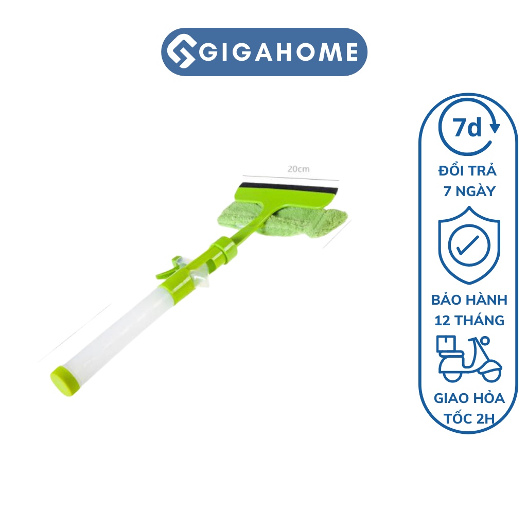 Cây Lau Kính Cầm Tay Kèm Bình Xịt Tiện Lợi GIGAHOME 5877
