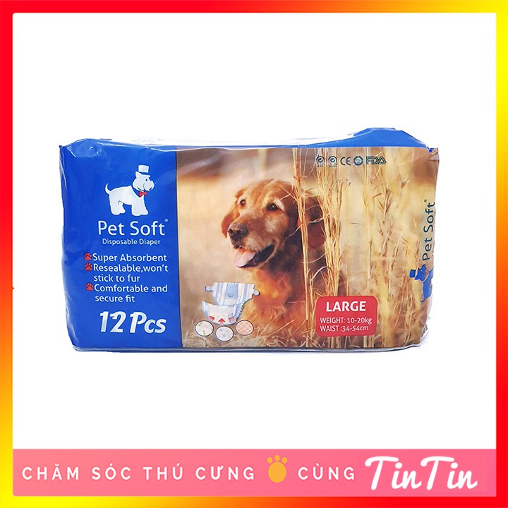 Bỉm Dành Cho Thú Cưng Pet Soft (Bịch 12 Chiếc) Giá Rẻ