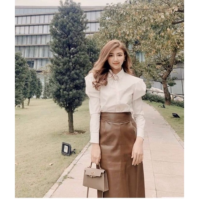 ELPIS CLOTHING ⤑ Thanh lý áo sơ mi tay bồng tiểu thư siêu Hot nhà Elpis ⇿〈Giá gốc 1.690〉