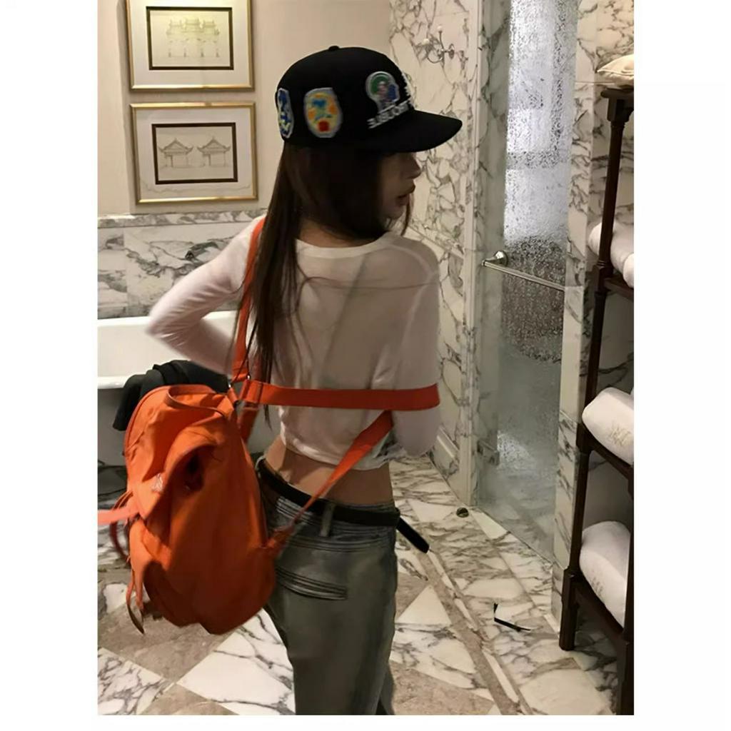 Áo Thun Lửng Tay Dài In Họa Tiết Quyến Rũ Trẻ Trung Cho Bạn Gái