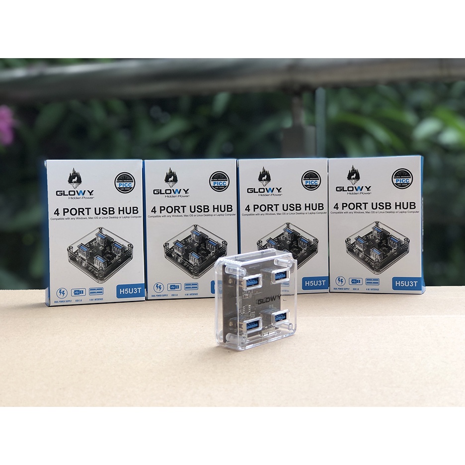 Bộ chia 4 cổng USB - Hub USB Gloway H5U3T - Bảo hành 12 tháng