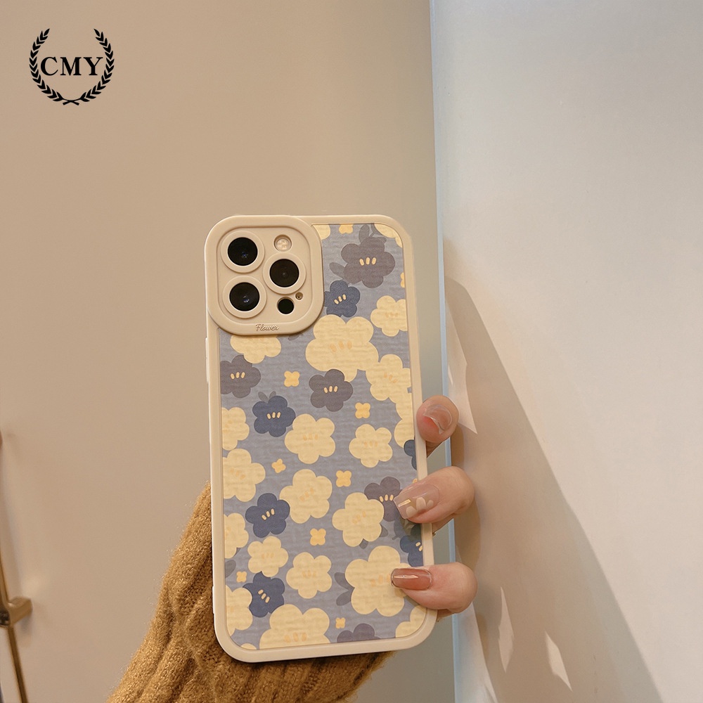 Ốp điện thoại tpu mềm họa tiết hoa vintage thích hợp cho iphone 7 8 plus 11 pro max 12 mini 13 xr xs