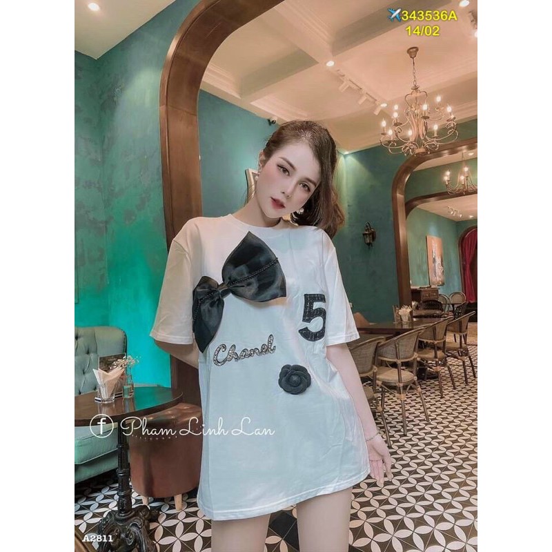 [Mã FAMAYWA giảm 10K đơn 50K] ÁO PHÔNG NƠ ĐẠI CÀI HOA TRÀ CN | BigBuy360 - bigbuy360.vn