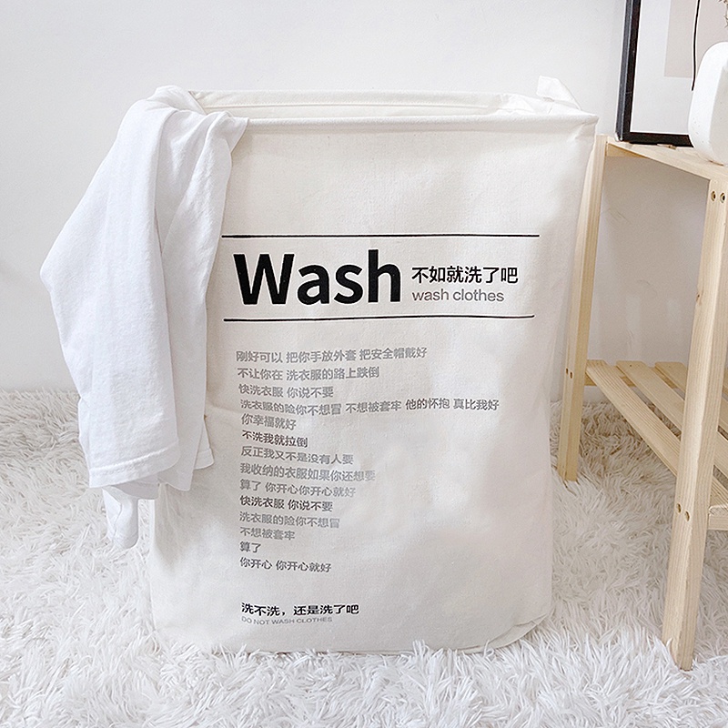 Túi Đựng Quần Áo Bẩn Có Tay Cầm Có Thể Gấp Gọn