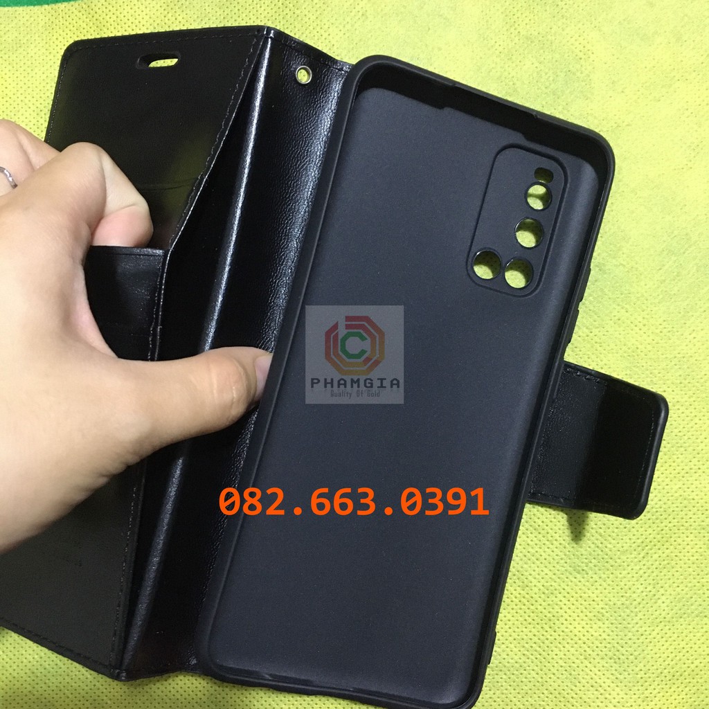 Bao da sang trọng có nắp gập dành cho Vivo V19
