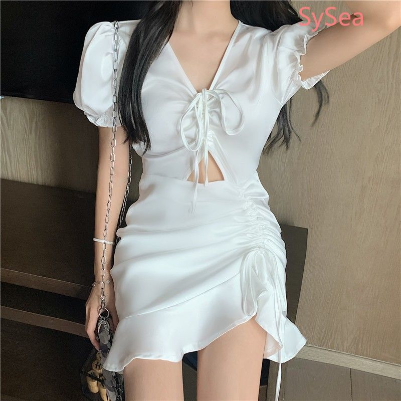 Váy đuôi cá ngắn tay thời trang mùa hè cho nữ