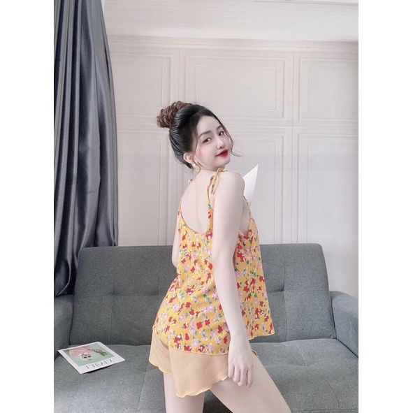 ❌HOT❌Đồ bộ đùi hai dây, đồ bộ đùi mặc nhà ảnh video thật