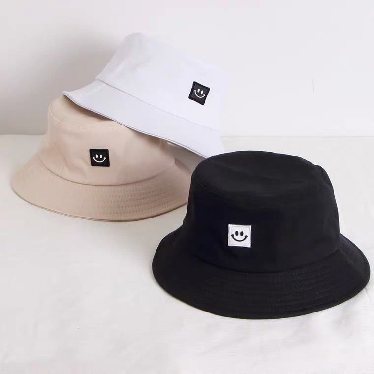 Mũ Bucket vành tròn mặt cười smile phong cách Hàn Quốc - M32