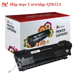 Hộp mực Cartridge Estar Q2612A (2K) - Dùng cho máy in HP 1010/ 1020/ 1018, Canon LBP 2900 - Mực in 12A - Mực Đậm Nét