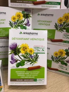 Thải độc gan Arkopharma 20 ống của Pháp