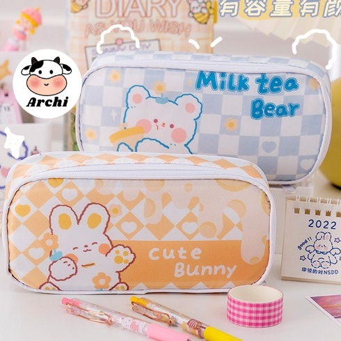Túi đựng bút loại lớn chống nước cao cấp Caro