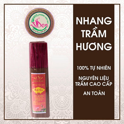 [Trầm Hương Búp Sen] Nhang Trầm thơm cao cấp Búp Sen 38cm 750gam - Trầm hương sạch tự nhiên