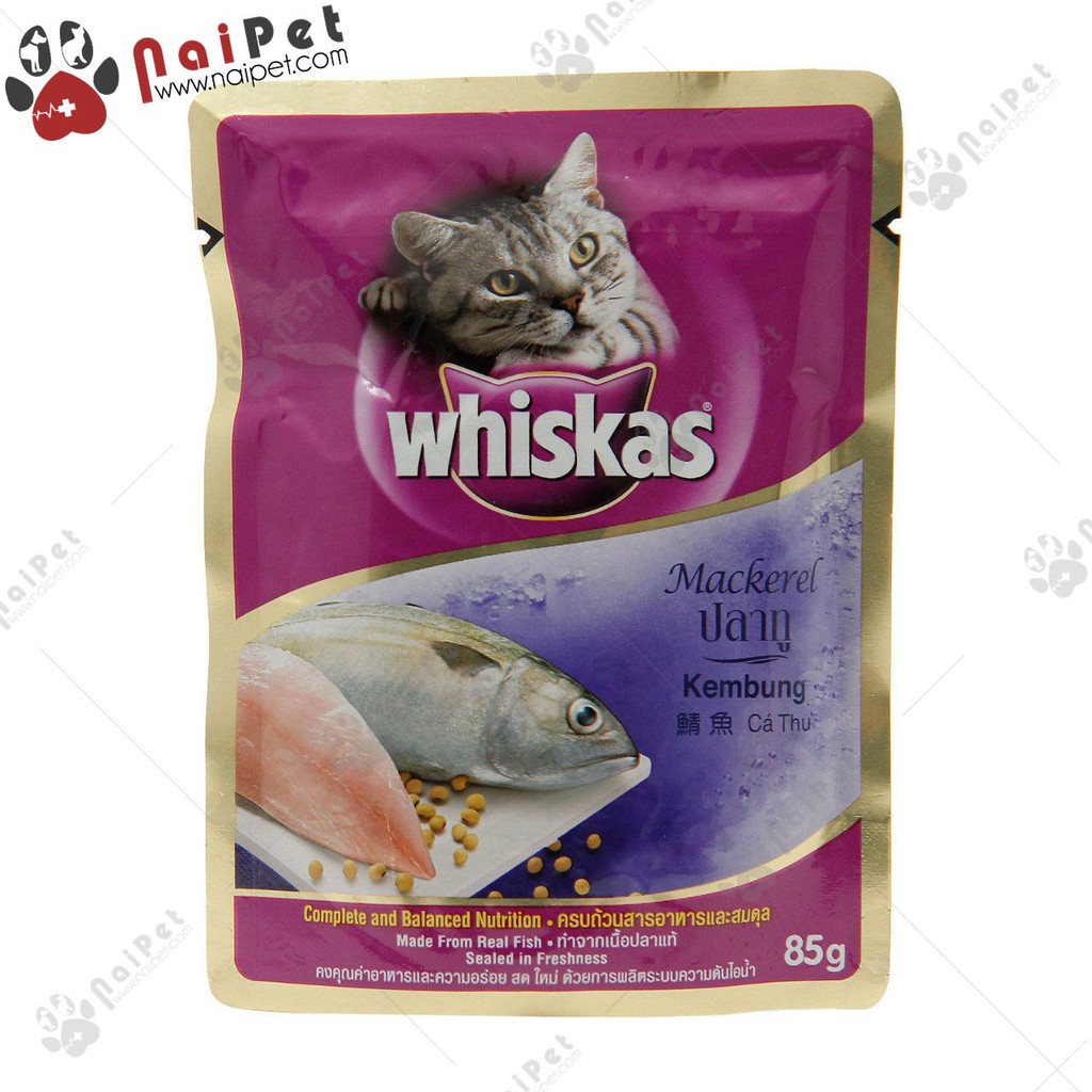 Pate Cho Mèo Whiskas Gói 80g