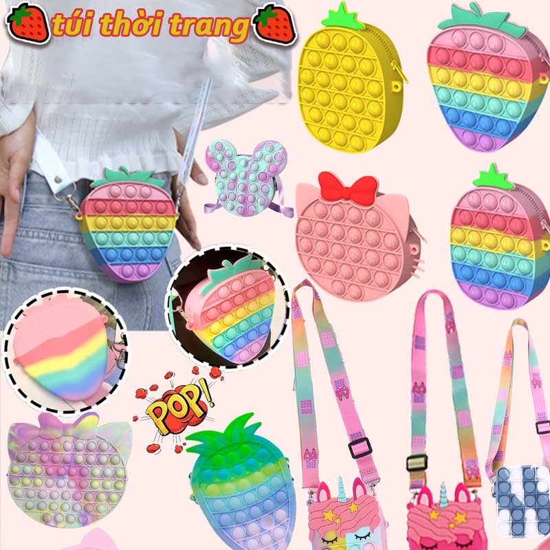 Túi POP IT cho bé 2in1