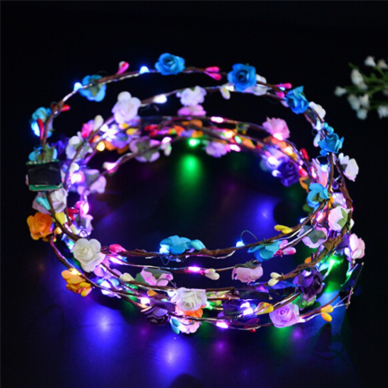 Băng Đô Hoa Có Đèn LED Phát Sáng