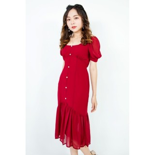 730k đầm đỏ sang chảnh