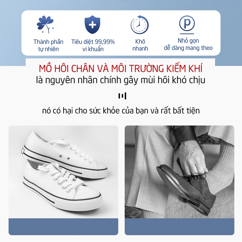 Xịt khử mùi giày Freeme Hàn Quốc cho nam nữ chống hôi chân và khử khuẩn hiệu quả 24h chuyên dùng cho giầy dép tất KMG01