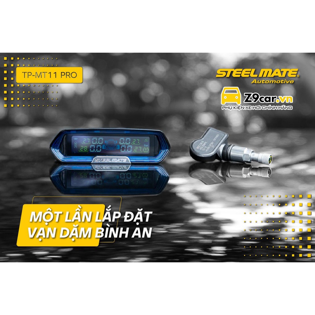 Cảm biến áp suất lốp Steelmate MT11 PRO - Phiên bản mới nhất 2022 - BH 5 năm