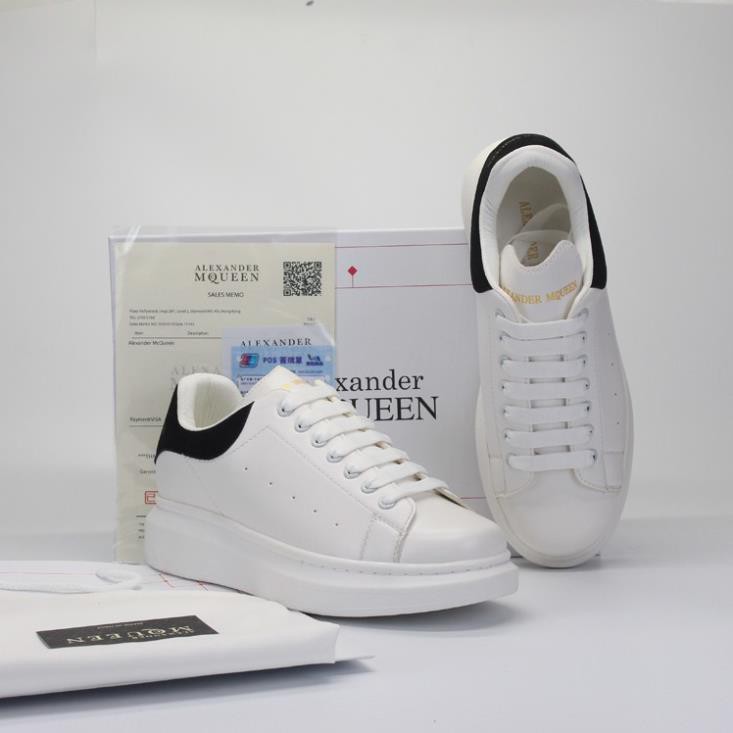 🔥Giày thể thao sneaker🔥 MCQ trắng gót đen full box cao cấp | BigBuy360 - bigbuy360.vn
