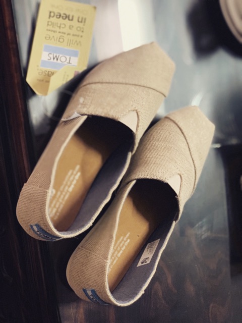 Toms Seasonal Classic Slip On NATURAL METALLIC BURLAP