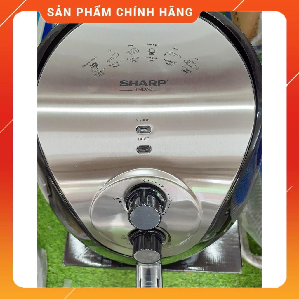 Nồi Chiên Không Dầu SHARP Dung Tích Lớn (6L-7L) Thái Lan - Kiểu Dáng Hiện Đại, Công nghệ Chiên 360 độ, Bảo Hành 12 Tháng