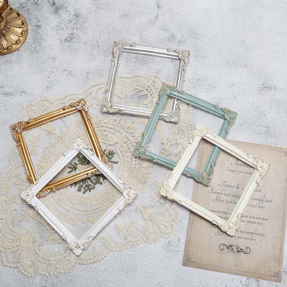 Khung Ảnh Đứng Họa Tiết Dập Nổi Phong Cách Châu Âu Cổ Điển Dùng Làm Đạo Cụ Chụp Ảnh / Trang