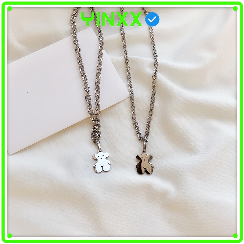 Dây chuyền Unisex Yinxx, vòng cổ mặt gấu nam nữ PK05