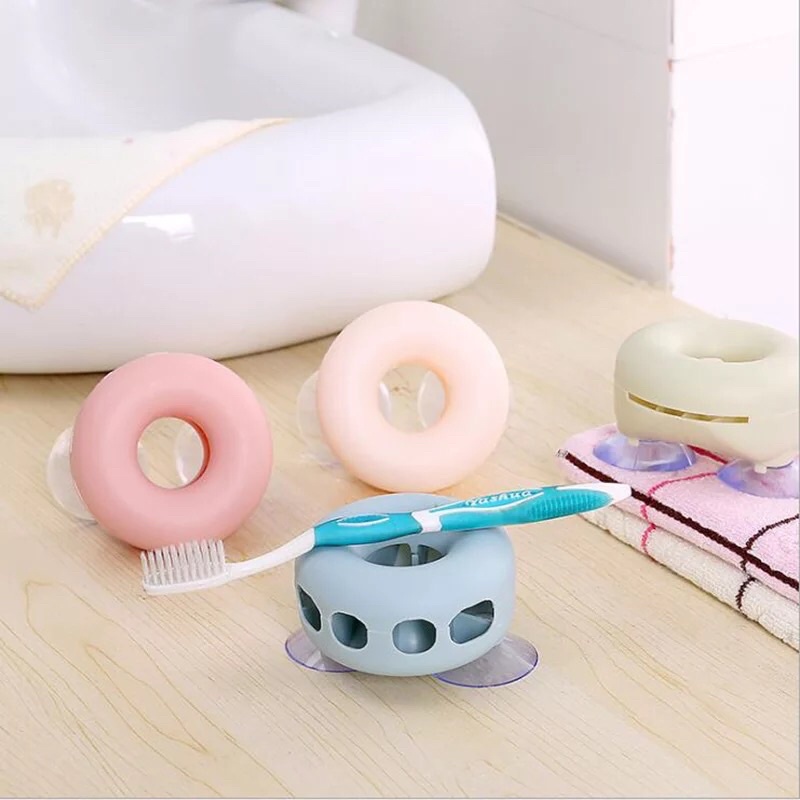 [5⭐] Cắm chải hình bánh Donut hít chân không dễ thương