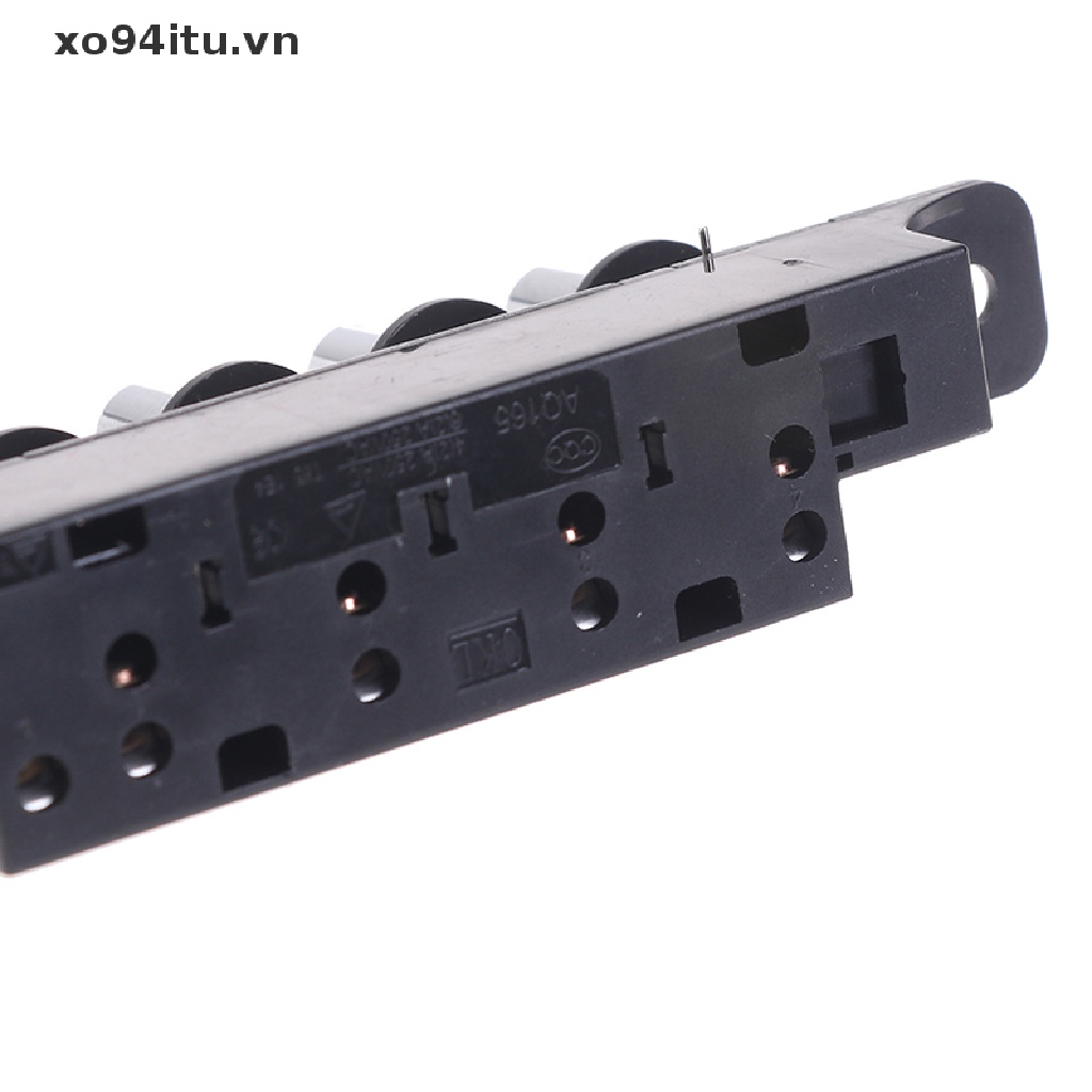 Xoitu Công Tắc Nút Bấm Năm Vị Trí Màu Bạc Cho Mui Xe range hood